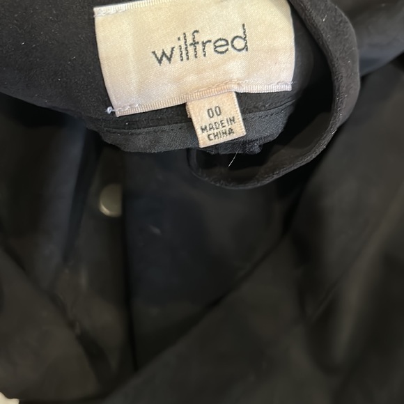 Aritzia Wilfred Black Vegan Suede Gaudin Midi Skirt 00 - Picture 9 of 9